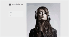 Desktop Screenshot of mobilelife.se